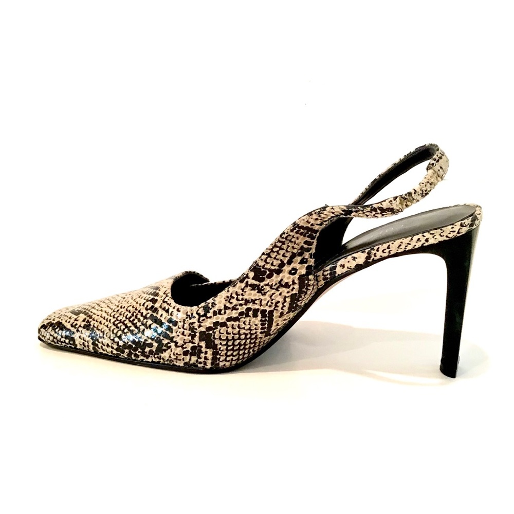 COLIN STUART SNAKESKIN LEATHER PUMPS  NWOT